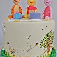 Winnie the Pooh themed cake