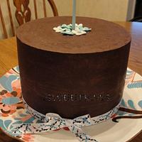 Simple Ganache Birthday Cake