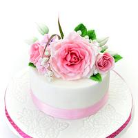sugar rose cake  