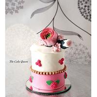 Mini floral wedding cake