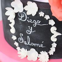 floral cake for wedding