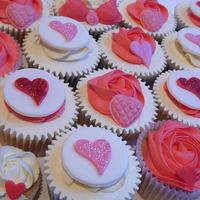 Valentines Designs Cupcakes