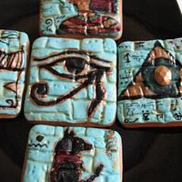 egypt themed cookies