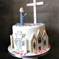 Communion - Handpainted cake