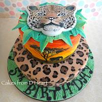 Leopard Safari Cake