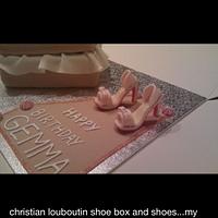 Christian Louboutin shoes and box