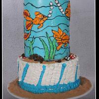 Life under the sea - A Buttercream - Caker buddies collaboration