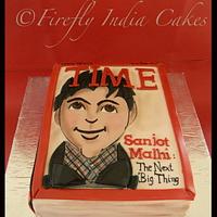 Time magazine cake.