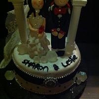 Engagement One Tier Cake