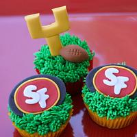 Superbowl Football Cupcakes