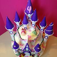 Disney princess castle cake