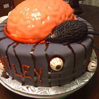 Zombie birthday cake