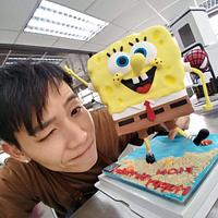 SpongeBob defying cake