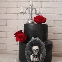 Black Halloween Cake