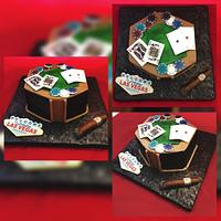 Las Vegas Poker Cake
