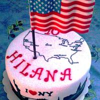 US Flag cake`