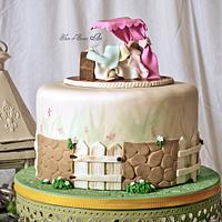 Cake Central Magazine Feature - Beatrix Potter Baby Shower Cake