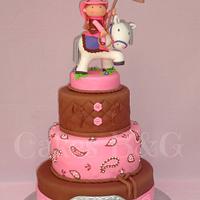 Cowgirl Birthday cake