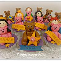 Teddy Bear Cupcakes for Tea Party
