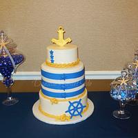Nautical Themed Birthday Cake