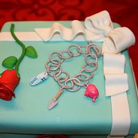 Tiffany Gift Box Cake