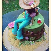 Sarah Kay girl cake