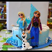 Frozen theme cake....