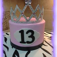 Zebra Princess Cake