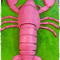 Pink 3d Lobster Cake