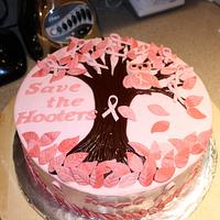 Save the Hooters Breast Cancer Awareness Cake