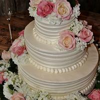 Soft romantic wedding cake