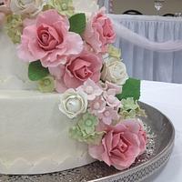 Garden Party Wedding Cake