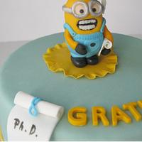 Graduation Minion Cake