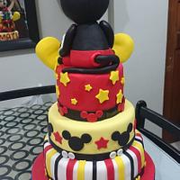 mickey mouse themed cake
