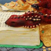 The Hobbit book cake 