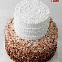 Ruffles Wedding Cake