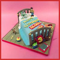 Toy story bed cake