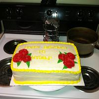 Birthday sheet cake