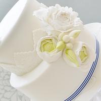 Blue Velvet wedding cake