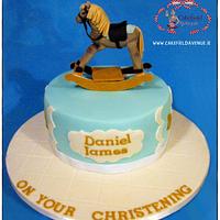 ROCKING HORSE CHRISTENING CAKE