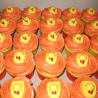 Fireman cupcakes