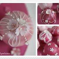 Mini Spherical wedding cakes