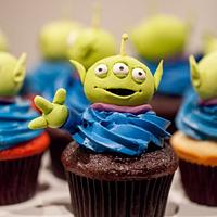 Toy Story Alien Cupcakes