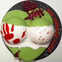 Zombie Bust Cake