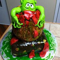 An alien cake