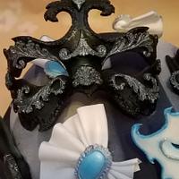 masquerade mask cake
