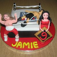 wrestling cake