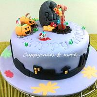 Halloween theme cake