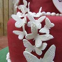 ruby wedding anniversary cake