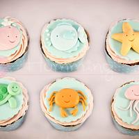 Sea Creatures Cupcakes